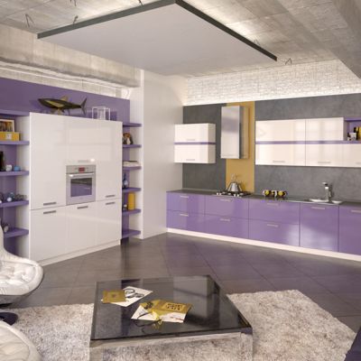 Фиолетовые кухни Кухня Ричард