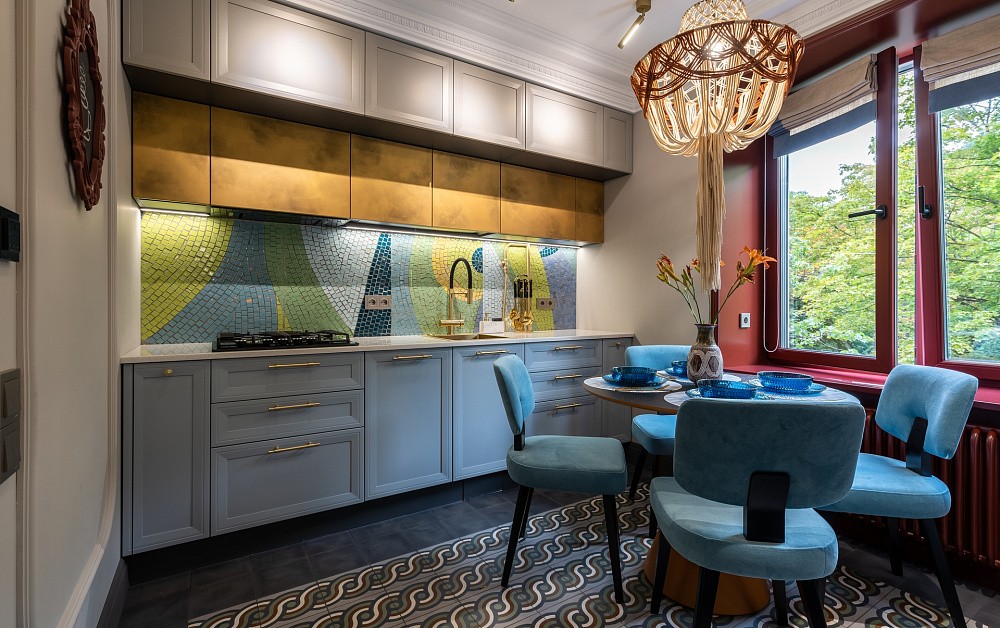 Кухня с мозаикой для ТВ-проекта «Квартирный Вопрос»