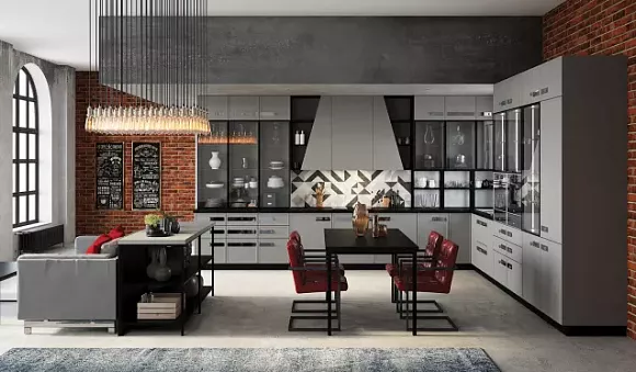 Серая кухня в Санкт-Петербурге