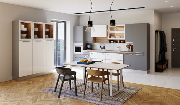 Белая кухня в Липецке