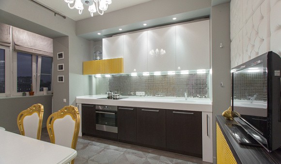 Глянцевая кухня в Казани