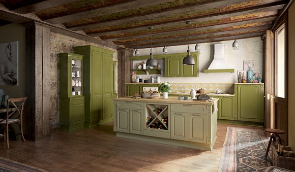 дизайн кухни в эко-стиле
