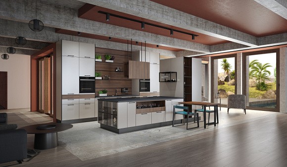 Светлая кухня в Арзамасе