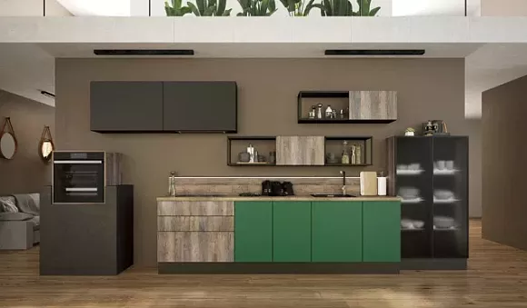 Коричневая кухня в Клину