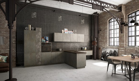 Коричневая кухня в Мурманске