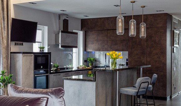 Стиль Лофт на кухне