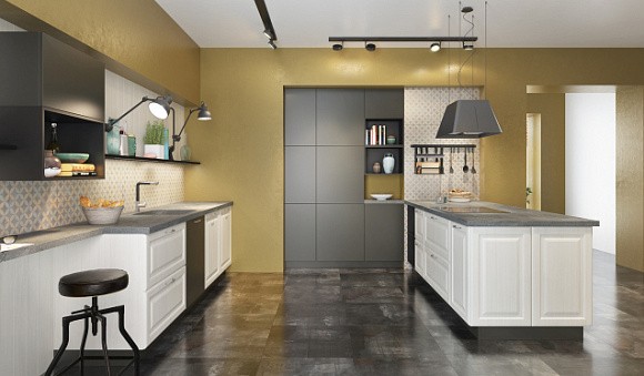 Серая кухня в Санкт-Петербурге