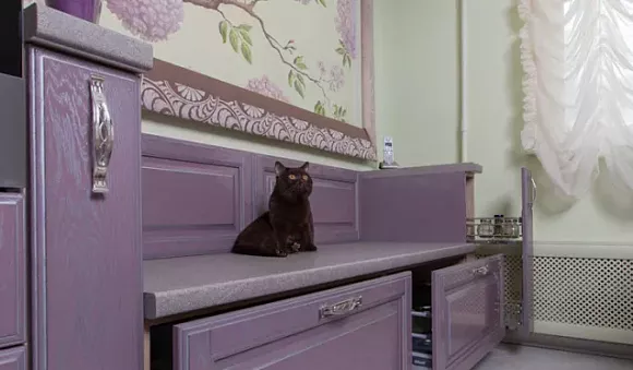 Фиолетовая кухня во Владивостоке