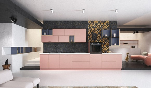 Светлая кухня в Екатеринбурге