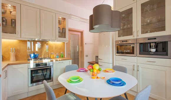 Бежевая кухня в Нальчике