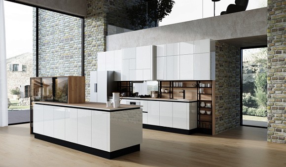 Светлая кухня в Воронеже