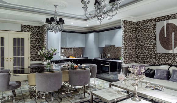 Бежевая кухня в Мурманске