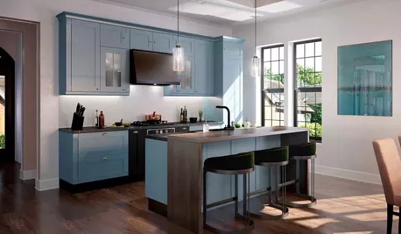 Светлая кухня в Воронеже