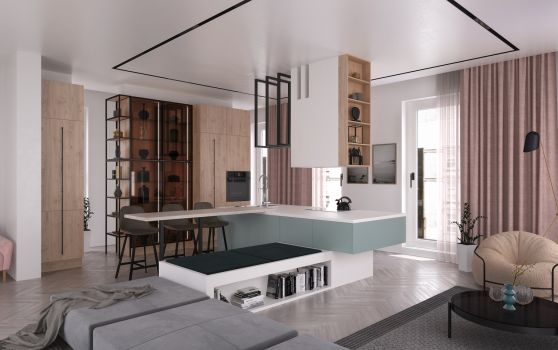 Кухня с островом